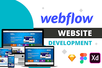 develop modern, responsive and user friendly webflow website