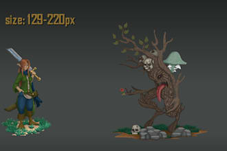 create characters and animations in pixel art for your game