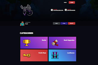 create a custom tebex minecraft store
