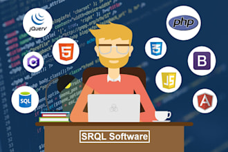 be your back end and  front end web developer using html css