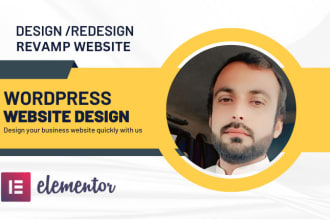 design , redesign, duplicate , replicate wordpress website with elementor pro