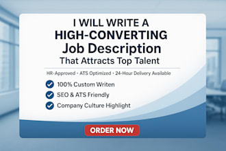 write a high converting job description to attract top talent