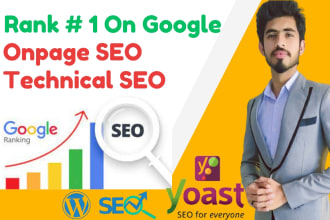 do onpage SEO, technical optimizations, speed up wordpress