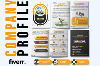 design business brochures, company profiles, annual reports, booklet, proposal