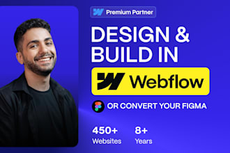 do webflow website design or figma to webflow development