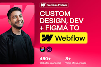 design and develop a custom webflow website or convert figma to webflow