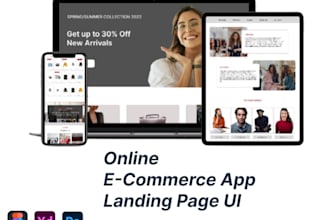 design website or mobile app UI UX with mockup in figma