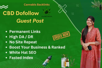 provide cbd guest post high authority white hat dofollow cannabis backlinks
