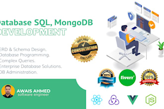 database design and programming, erd, mysql, mongodb elastic search