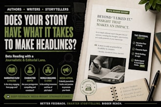 beta read your book with a journalistic eye
