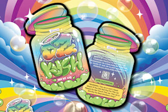 design unique cbd mylar bags design cannabis packaging