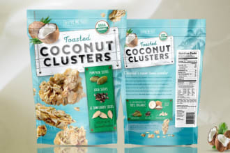 design a modern food label design and packaging design