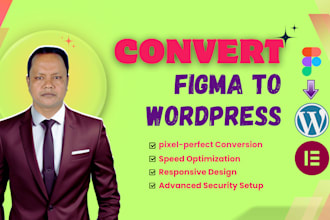 figma to wordpress dynamic website conversion with elementor pro