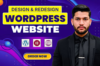 build wordpress elementor website or redesign wordpress website
