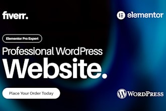 design professional wordpress website with elementor