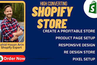 set up and edit your shopify shop