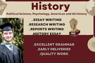 handle political science, psychology, american and US history