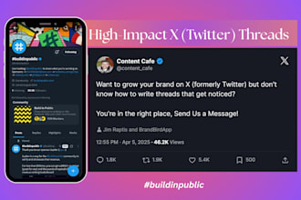 write x twitter threads for your brand