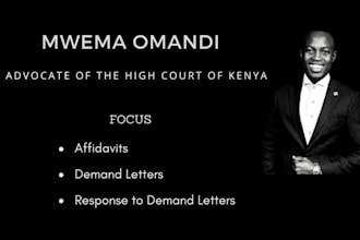 do demand letters, response to demand letters and affidavits