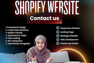 make shopify website with social media setup complete
