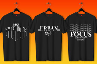 create a custom and trendy minimalist typography t shirt design perfectly