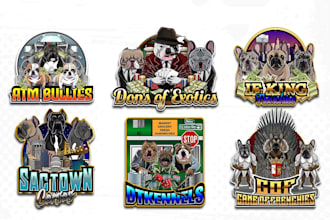 do custom mascot logo for breeders, kennels, pet shops