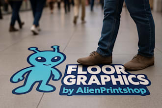 print and ship you floor graphics of your logo or design