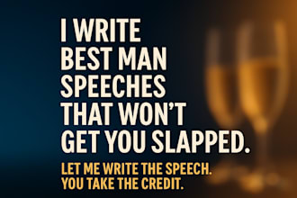 craft a hilarious best man wedding speech