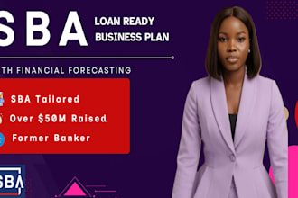 create sba loan ready business plan with financial plan