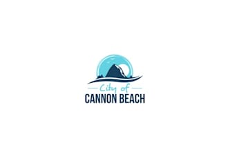 design modern unique city of cannon beach logo