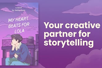 ghostwrite your web novels, romance, and fantasy novels