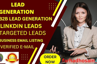 do b2b lead generation, lead prospecting, and list building
