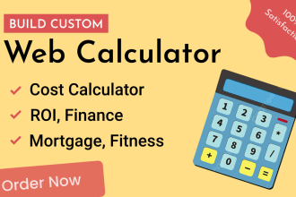 create custom web calculator for wordpress