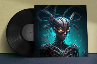 create  custom album cover art fast using ai