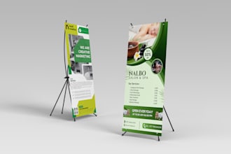 do creative roll up banner design
