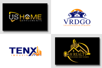 design real estate logo and stationary design