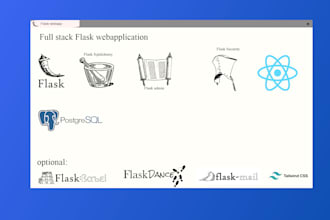 do a full stack e commerce website using flask
