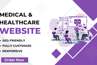 design an SEO friendly clinic, medical and healthcare wordpress website