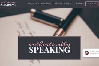 design life coaching website or consultant website with booking features