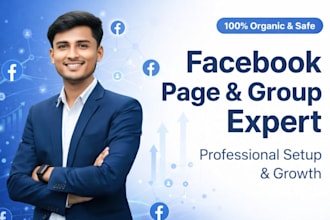 set up and fully manage your facebook page and fb group