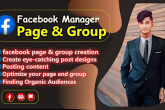 be your facebook page  or fb group manager and content creator
