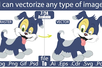 convert image to vector or logo redraw