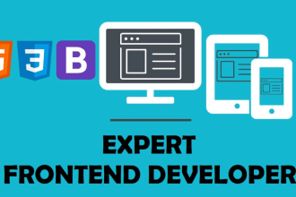 be your front end web developer using HTML,CSS, bootstrap,js