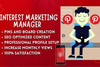 be your professional pinterest marketing manager, ads expert