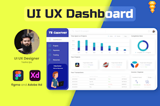 do mobile and web UI UX design on figma or adobe xd