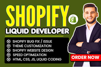 be your shopify liquid developer and shopify expert for custom coding