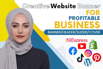 design website web banner ads for product or fashion ecommerce shopify or google