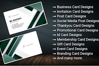 design business cards invitation cards and postcard