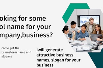 brainstorm creative business, company, brand or product name ideas