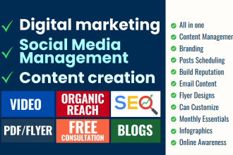 be your monthly digital marketing manager
